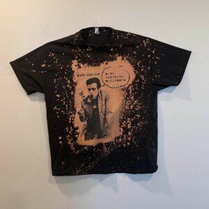 Addicted to Chaos Acid Wash Bleach Graphic Tee